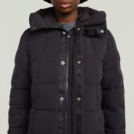 Picture of G-STAR WOMEN'S WHISTLER LONG PUFFER JACKET IN BLACK 5