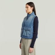 Снимка на G-STAR ДАМСКИ ЕЛЕК 2-POCKET PADDED ZIP VEST В СИНЬО 2