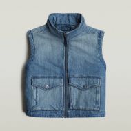 Снимка на G-STAR ДАМСКИ ЕЛЕК 2-POCKET PADDED ZIP VEST В СИНЬО 6