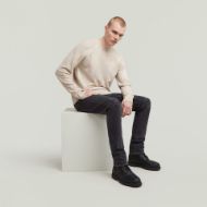 Picture of G-STAR MEN'S 3301 SLIM JEANS WORN IN RIPPED GREY SACRAMENTO 5