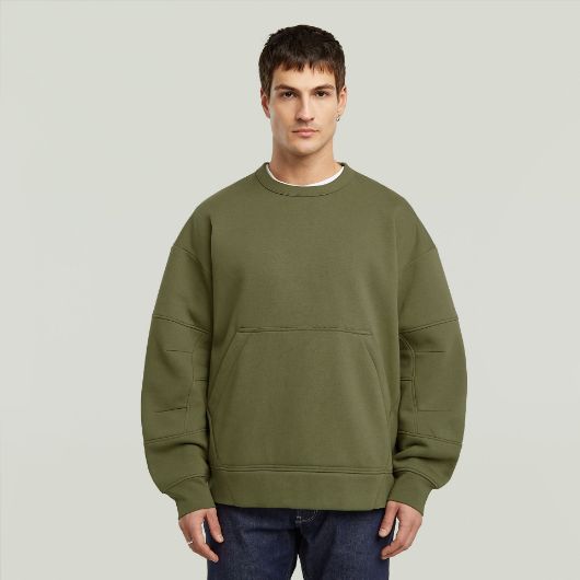 Показвай детайлите за G-STAR МЪЖКИ СУИТШЪРТ CONSTRUCTED LOOSE В ЗЕЛЕНО 1 - FanPoint Снимка на G-STAR МЪЖКИ СУИТШЪРТ CONSTRUCTED LOOSE В ЗЕЛЕНО 1