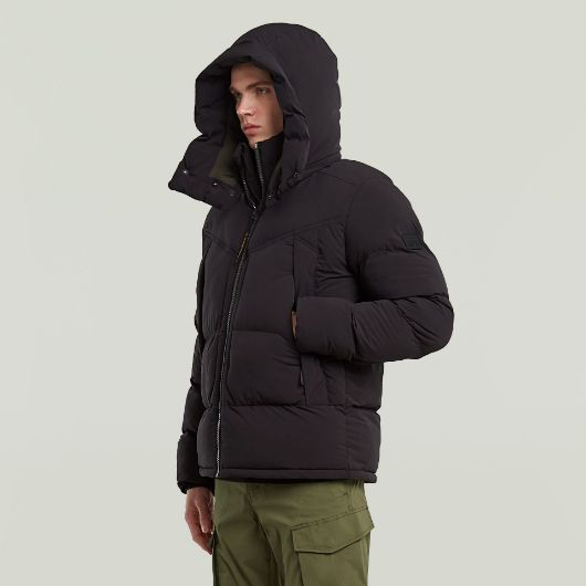 Show details for G-STAR MEN'S G- WHISTLER PADDED HOODED JACKET 2.0 IN BLACK 3 - FanPoint Picture of G-STAR MEN'S G- WHISTLER PADDED HOODED JACKET 2.0 IN BLACK 3