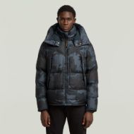 Picture of G-STAR MEN'S G- WHISTLER PADDED HOODED JACKET 2.0 IN INDIA INK FOREST CAMO 1