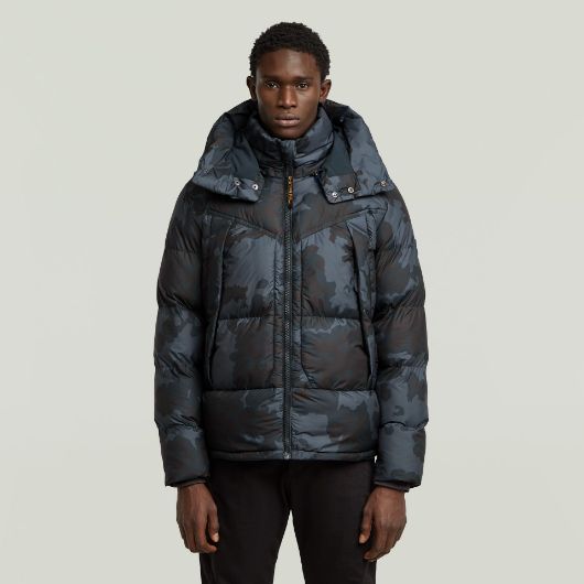 Show details for G-STAR MEN'S G- WHISTLER PADDED HOODED JACKET 2.0 IN INDIA INK FOREST CAMO 1 - FanPoint Picture of G-STAR MEN'S G- WHISTLER PADDED HOODED JACKET 2.0 IN INDIA INK FOREST CAMO 1