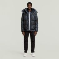Picture of G-STAR MEN'S G- WHISTLER PADDED HOODED JACKET 2.0 IN INDIA INK FOREST CAMO 3