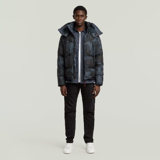 Show details for G-STAR MEN'S G- WHISTLER PADDED HOODED JACKET 2.0 IN INDIA INK FOREST CAMO 3 - FanPoint Picture of G-STAR MEN'S G- WHISTLER PADDED HOODED JACKET 2.0 IN INDIA INK FOREST CAMO 3