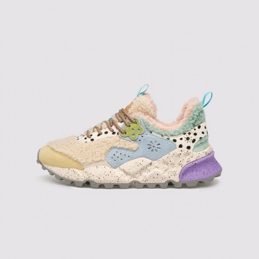 Снимка на FLOWER MOUNTAIN ДАМСКИ СПОРТНИ ОБУВКИ KOTETSU - SUEDE/TEDDY - ГОРЧИЧЕНО-СВЕТЛОСИНЬО