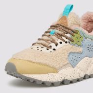 Снимка на FLOWER MOUNTAIN ДАМСКИ СПОРТНИ ОБУВКИ KOTETSU - SUEDE/TEDDY - ГОРЧИЧЕНО-СВЕТЛОСИНЬО 2