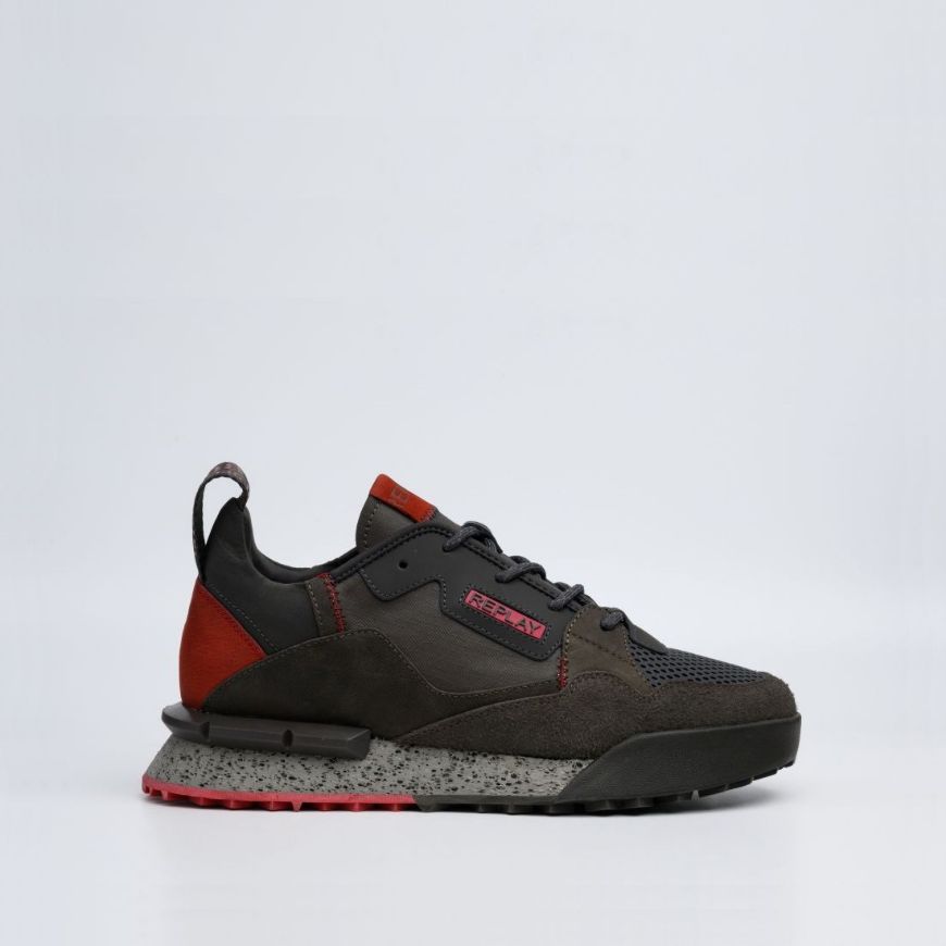 Picture of REPLAY MEN'S FIELD MELT 25 SNEAKERS IN GREY