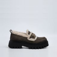 Снимка на REPLAY ДАМСКИ ОБУВКИ NUMB WARM PLATFORM LOAFERS В КАФЯВО 1