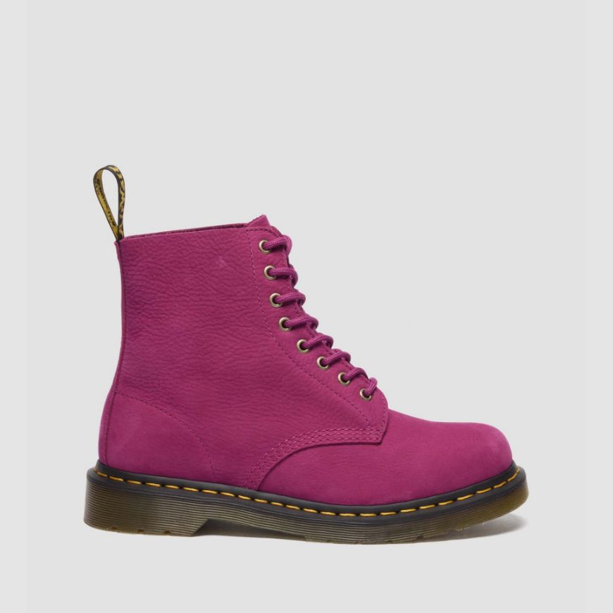 Снимка на DR. MARTENS ДАМСКИ БОТИ 1460 PASCAL MILLED NUBUCK LACE UP BOOTS В РОЗОВО