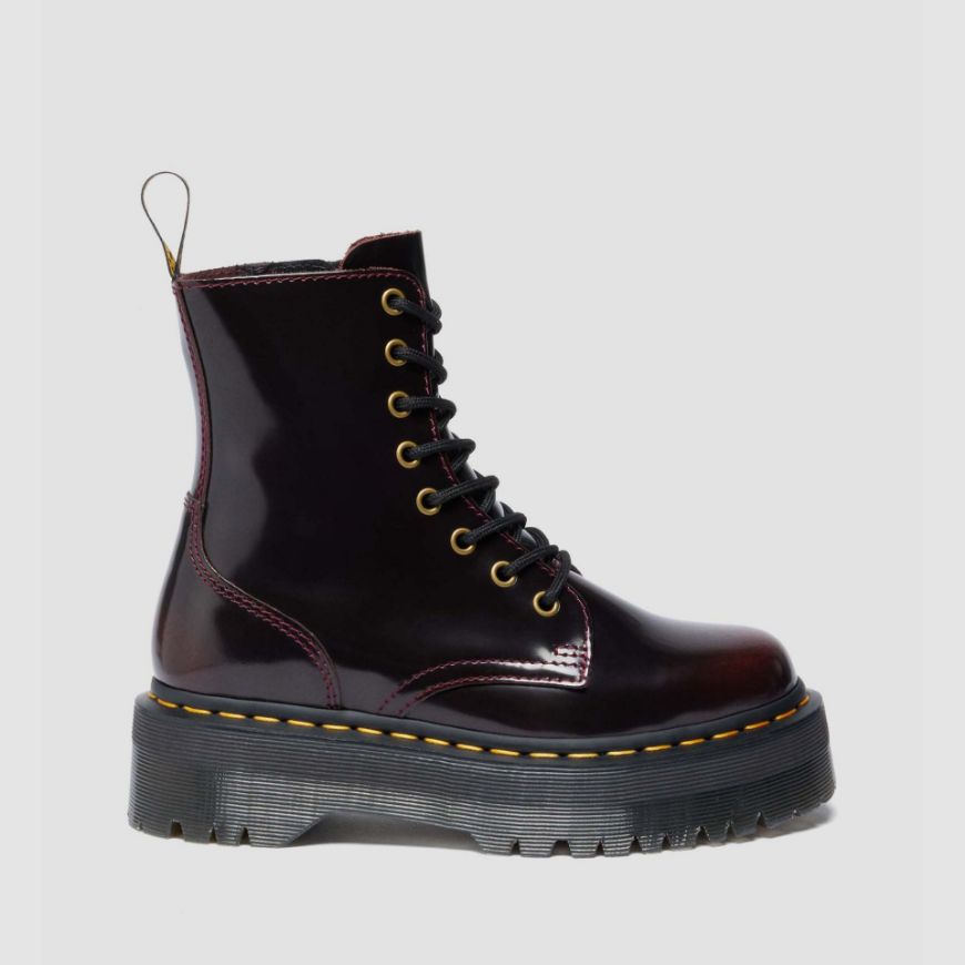 Снимка на DR. MARTENS ДАМСКИ БОТИ JADON III ARCADIA PLATFORM BOOTS В ЧЕРЕШОВО ЧЕРВЕНО