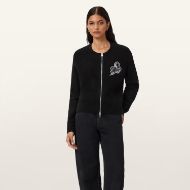 Picture of ALLSAINTS WOMEN'S JAQUELINE AS BOMBER JUMPER IN BLACK 1