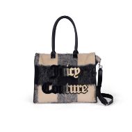 Picture of JUICY COUTURE WOMEN'S IRIS TAPESTRY PATCH LARGE SHOPPING BAG IN BLACK 1