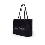 Picture of JUICY COUTURE WOMEN'S KATHY SUEDE LARGE SHOPPING DOUBLE FACE BAG IN BLACK 2