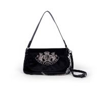 Picture of JUICY COUTURE WOMEN'S TWIG NARRATIVE FLAP BAG IN BLACK 1