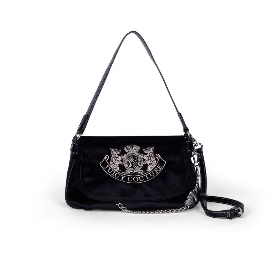 Picture of JUICY COUTURE WOMEN'S TWIG NARRATIVE FLAP BAG IN BLACK