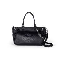 Picture of JUICY COUTURE WOMEN'S TWIG NARRATIVE LARGE DOUBLE HANDLE BAG IN BLACK 1