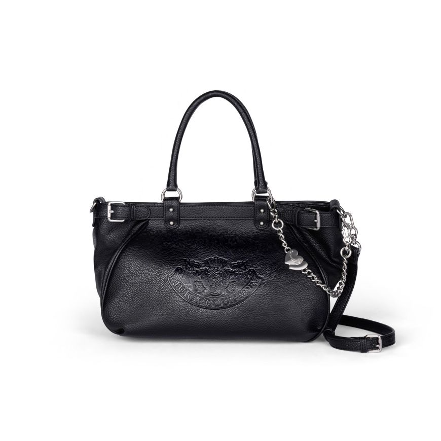 Picture of JUICY COUTURE WOMEN'S TWIG NARRATIVE LARGE DOUBLE HANDLE BAG IN BLACK