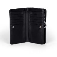 Picture of JUICY COUTURE WOMEN'S TWIG NARRATVE PU MEDIUM ZIP WALLET IN BLACK 2