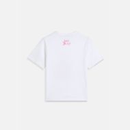 Снимка на JUICY COUTURE ДАМСКА ВТАЛЕНА ТЕНИСКА С HER MAJESTY GLITTER ПРИНТ В БЯЛО 2