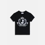 Снимка на JUICY COUTURE ДАМСКА ВТАЛЕНА ТЕНИСКА С JUICY CREST ЛОГО В ЧЕРНО 1