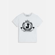 Снимка на JUICY COUTURE ДАМСКА ВТАЛЕНА ТЕНИСКА С JUICY CREST ЛОГО В БЯЛО 1