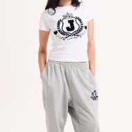 Снимка на JUICY COUTURE ДАМСКА ВТАЛЕНА ТЕНИСКА С JUICY CREST ЛОГО В БЯЛО 6