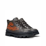 Picture of CAMPER KIDS BRUTUS LEATHER ANKLE BOOTS IN DARK GREY 2