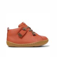 Picture of CAMPER KIDS PEU CAMI LEATHER SHOES IN DARK ORANGE 1