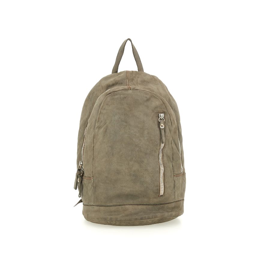 Picture of CAMPOMAGGI MEN'S GIOVE LEATHER BACKPACK IN LIGHT GREY