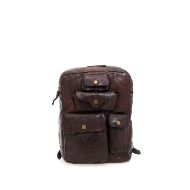 Picture of CAMPOMAGGI MEN'S GIOVE MULTIPOCKET LEATHER BACKPACK IN BROWN 1