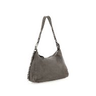 Снимка на CAMPOMAGGI CEFALU ДАМСКА КОЖЕНА ЧАНТА ЗА РАМО С КАПСИ ЦВЕТЯ В СИВО 2