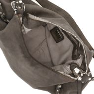 Снимка на CAMPOMAGGI CEFALU ДАМСКА КОЖЕНА ЧАНТА ЗА РАМО С КАПСИ ЦВЕТЯ В СИВО 6