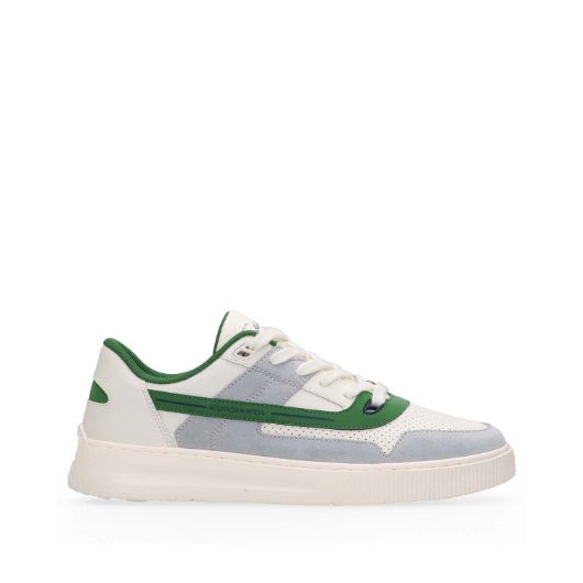 Show details for SCOTCH&SODA MEN'S COLEMAN SUEDE AND LEATHER SNEAKERS IN WHITE 1 - FanPoint Picture of SCOTCH&SODA MEN'S COLEMAN SUEDE AND LEATHER SNEAKERS IN WHITE 1