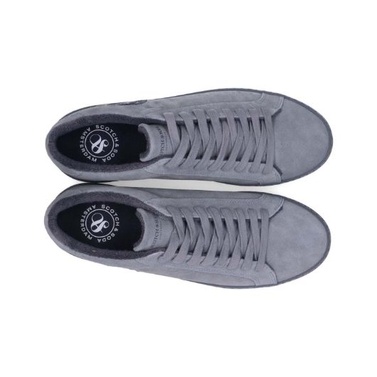 Show details for SCOTCH&SODA MEN'S PLAKKA SUEDE AND LEATHER SNEAKERS IN GREY 3 - FanPoint Picture of SCOTCH&SODA MEN'S PLAKKA SUEDE AND LEATHER SNEAKERS IN GREY 3