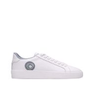 Picture of SCOTCH&SODA MEN'S PLAKKA LEATHER SNEAKERS IN WHITE 1