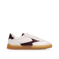 Picture of SCOTCH&SODA WOMEN'S NIXIE LEATHER SNEAKERS IN WHITE 1