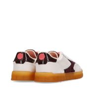 Picture of SCOTCH&SODA WOMEN'S NIXIE LEATHER SNEAKERS IN WHITE 6
