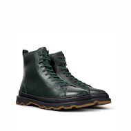 Picture of CAMPER MEN'S BRUTUS LEATHER ANKLE BOOTS IN DARK GREEN 2