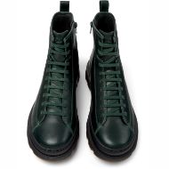 Picture of CAMPER MEN'S BRUTUS LEATHER ANKLE BOOTS IN DARK GREEN 3
