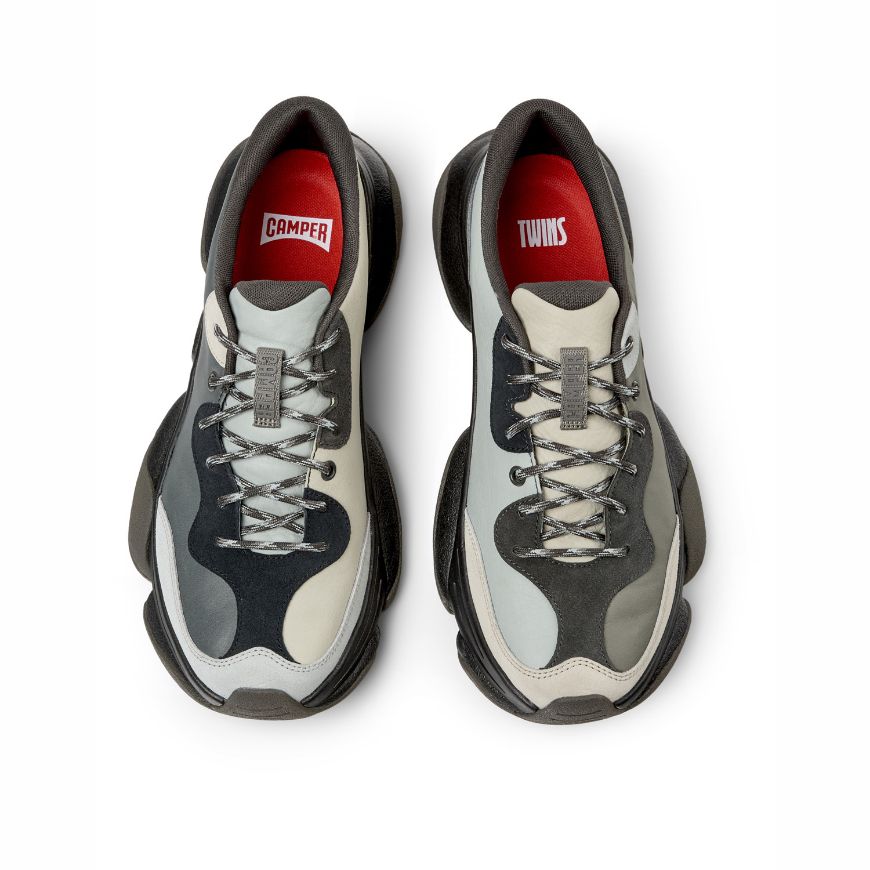 Picture of CAMPER MEN'S TWINS LEATHER SNEAKERS IN MULTICOLOR