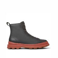 Picture of CAMPER MEN'S BRUTUS LEATHER ANKLE BOOTS IN DARK GREY 1