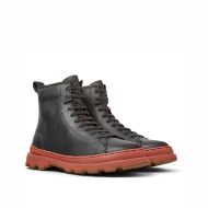 Picture of CAMPER MEN'S BRUTUS LEATHER ANKLE BOOTS IN DARK GREY 2