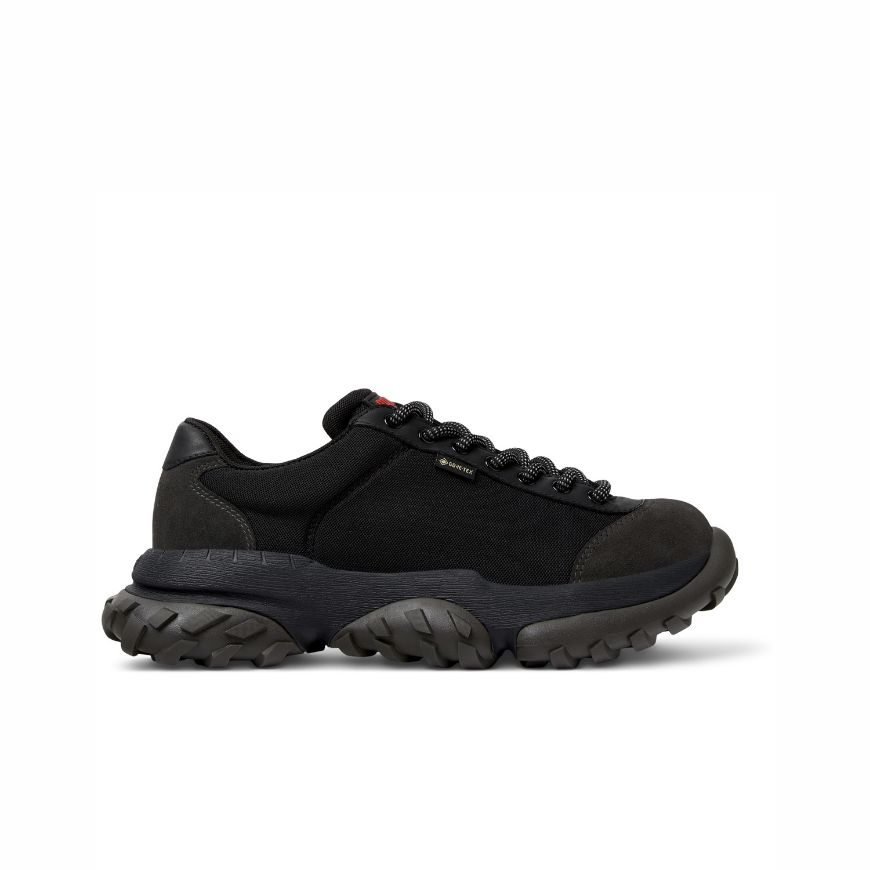 Picture of CAMPER MEN'S KARST TREK TEXTILE AND LEATHER SNEAKERS IN BLACK