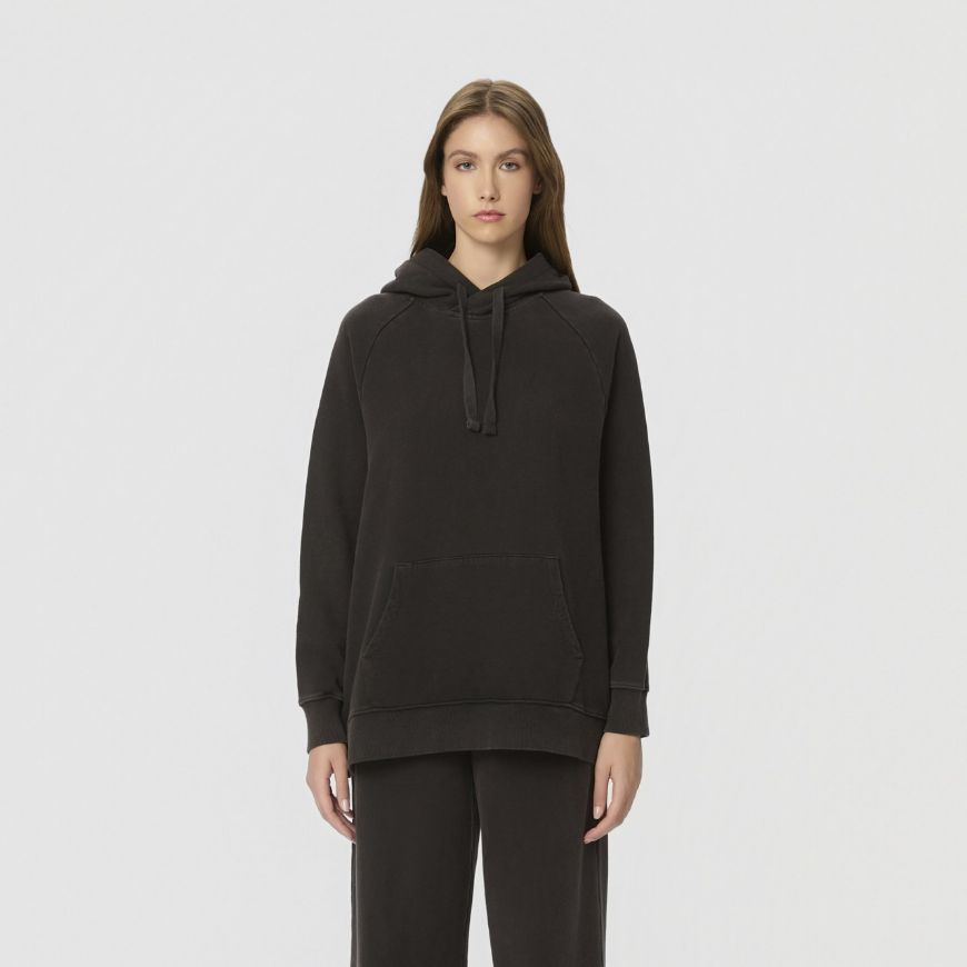Снимка на DIRTY LAUNDRY ДАМСКИ СУИТШЪРТ OVERSIZED RAGLAN HOODIE В ЧЕРНО