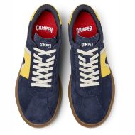 Picture of CAMPER MEN'S PELOTAS SOLLER NUBUCK AND LEATHER SNEAKERS IN DARK BLUE 3