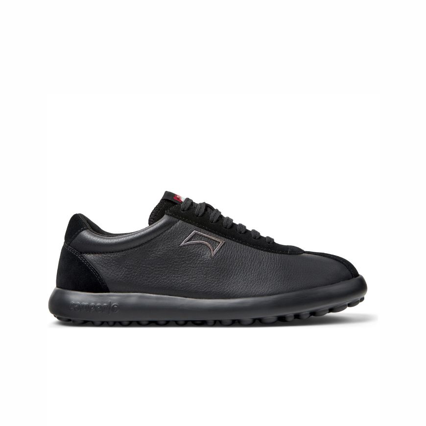 Picture of CAMPER MEN'S PELOTAS XLF LEATHER SNEAKERS IN BLACK