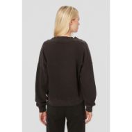 Picture of DIRTY LAUNDRY WOMEN'S RELAXED V-NECK CREWNECK IN VINTAGE BLACK 3