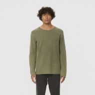 Picture of DIRTY LAUNDRY MEN'S RAW EDGES LONGSLEEVE IN VINTAGE KHAKI 1